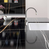 Black Beauty 120x240cm high glossy tile with rich black tones and elegant veining. Perfect for luxury interiors, feature walls, and modern spaces.