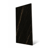 Black Gold matt porcelain slab 120x280cm, 6mm thick, featuring a bold black and gold stone look for premium floors, walls and contemporary interiors.