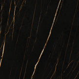 Black Gold matt porcelain slab 120x280cm, 6mm thick, featuring a bold black and gold stone look for premium floors, walls and contemporary interiors.