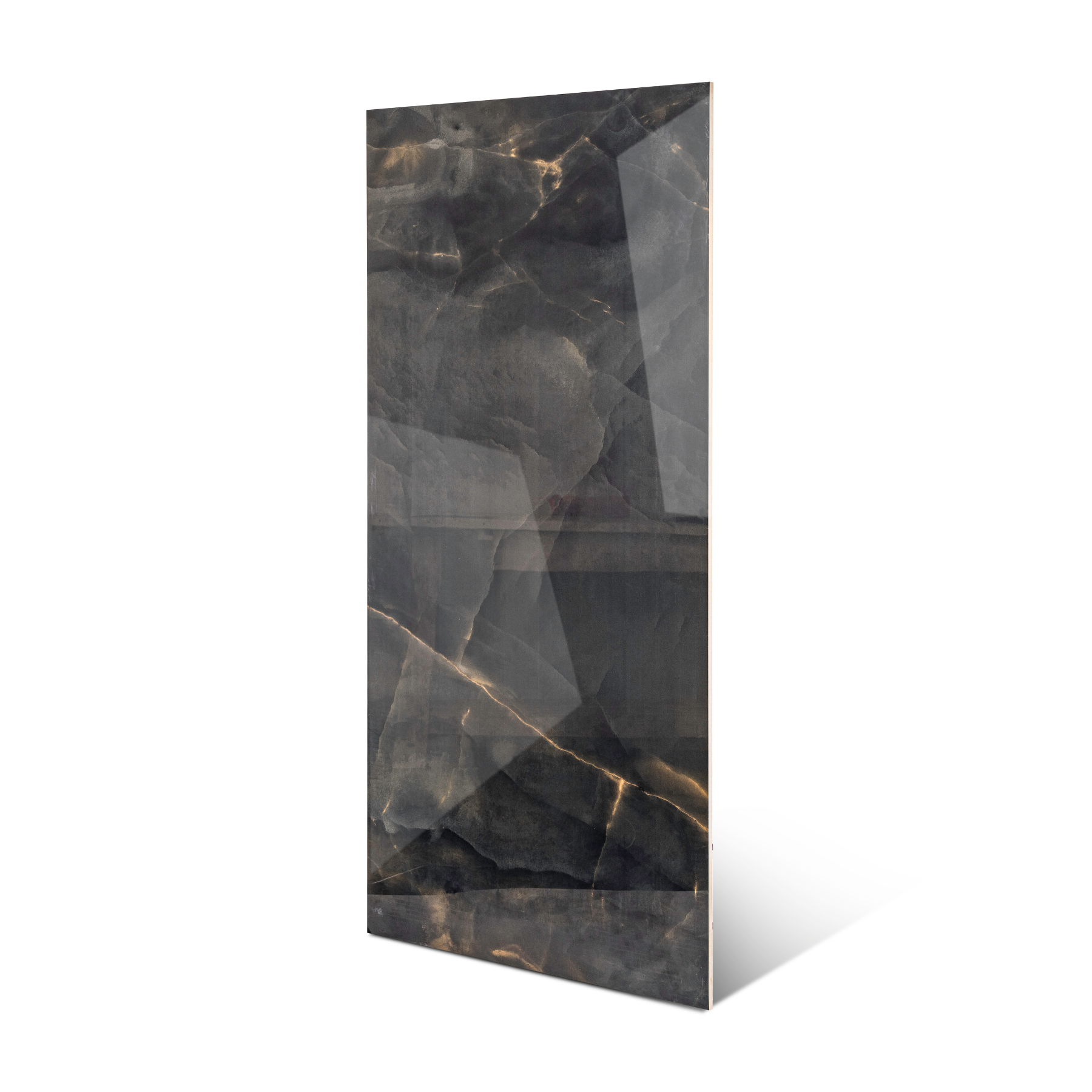 Black Panther Onyx porcelain tile 60x120cm 9mm thickness, bold marble look design, durable porcelain, ideal for luxury floors and walls.