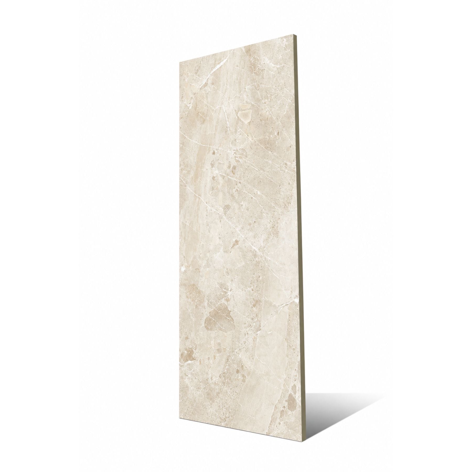 Breccia Bianco Shape+ Colorbody porcelain slab 120x280cm, 9mm thick, with deep marble veining for striking floors, walls and contemporary interiors.