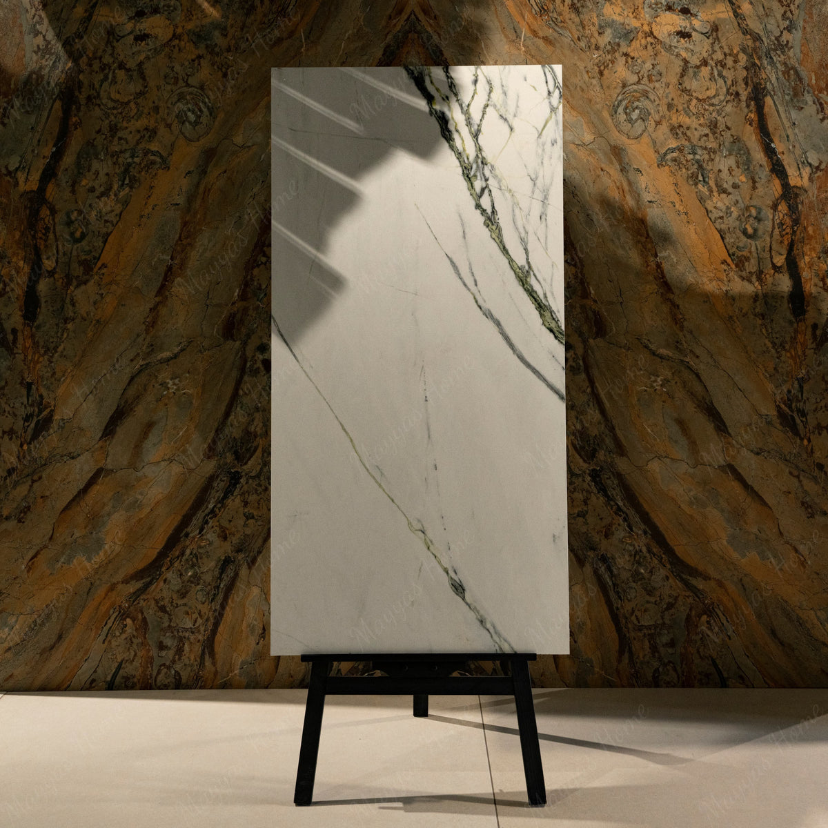 CALCATTA EMARALD Porcelain Tile 600x1200mm – 9MM Thick with Glitter on Matt Finish