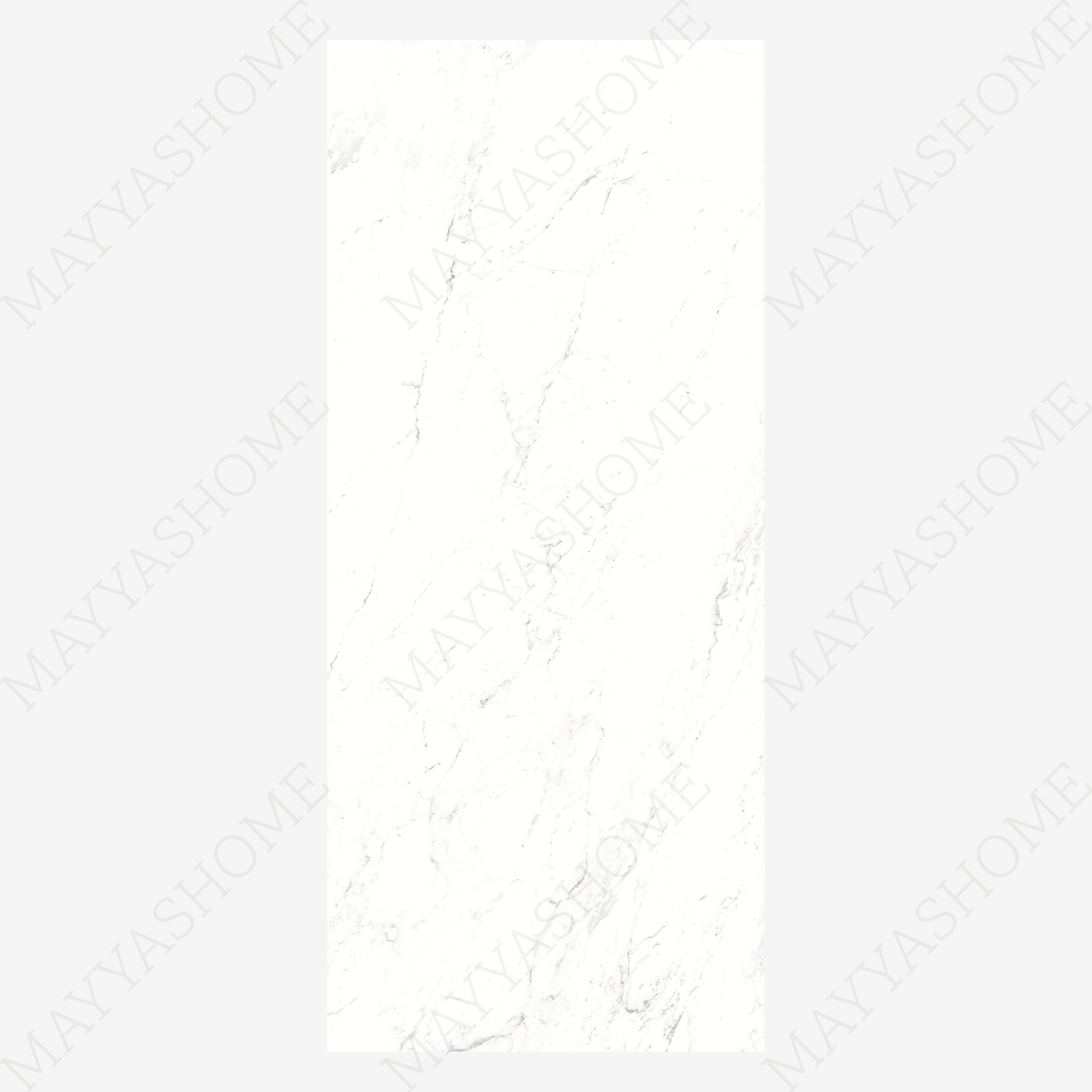 CARRARA NATURAL 120x278cm Carrara marble look tile with soft veins and a stunning glossy finish. A premium large format tile for luxurious interiors.
