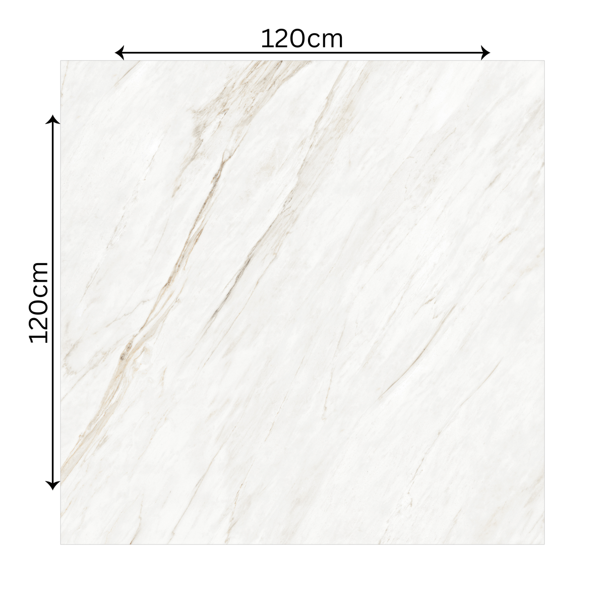 CAVALLO – 120x120cm glossy porcelain tile with sleek marble look. Large format tile designed for modern, stylish interiors with durability and shine.