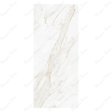 Calacatta Borghini 120x320cm glossy book-match porcelain slab with bold veining. Perfect for luxury walls, floors, and statement interiors.