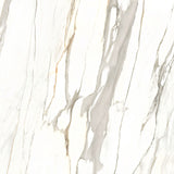 Calacatta Jewel Crystal Polish Colorbody porcelain slab 120x280cm, 9mm thick, with Random 03 Calacatta marble look for premium floors, walls and interiors.