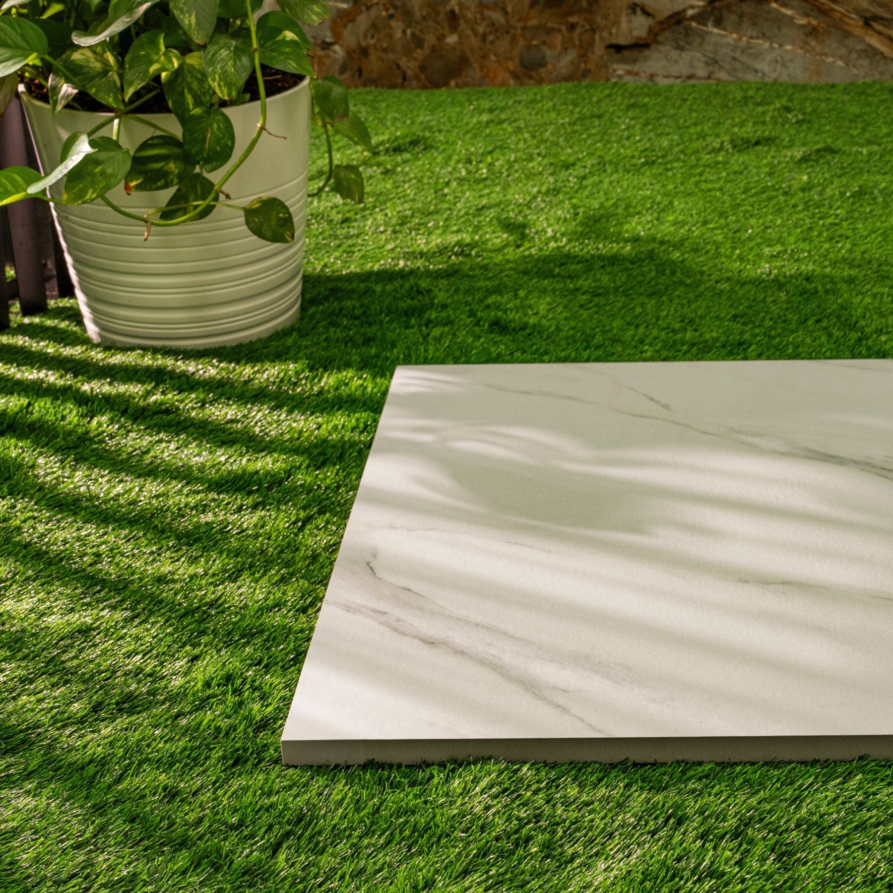 Calacatta Nexa matt porcelain tile 60x120cm x 2mm featuring elegant marble veining. Premium large format tile ideal for luxury floors and walls.