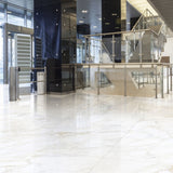 Carara Gold polished porcelain slab in 120x280cm with 6mm thickness, offering a luxury marble look for premium floors, walls and contemporary interiors.