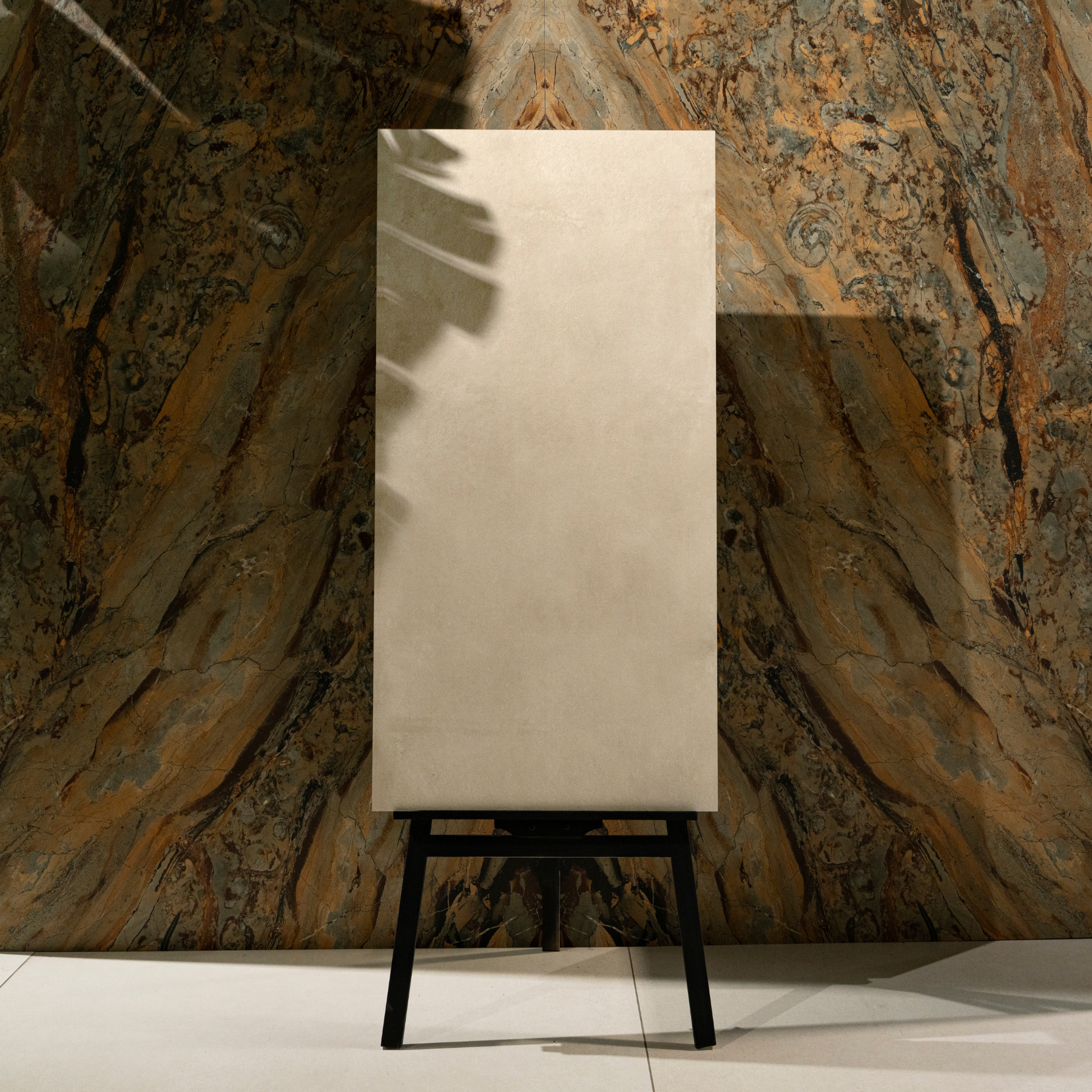 Cementian Beige porcelain tile 60x120cm 9mm thickness, beige cement look design, durable porcelain tile for modern floors and walls.