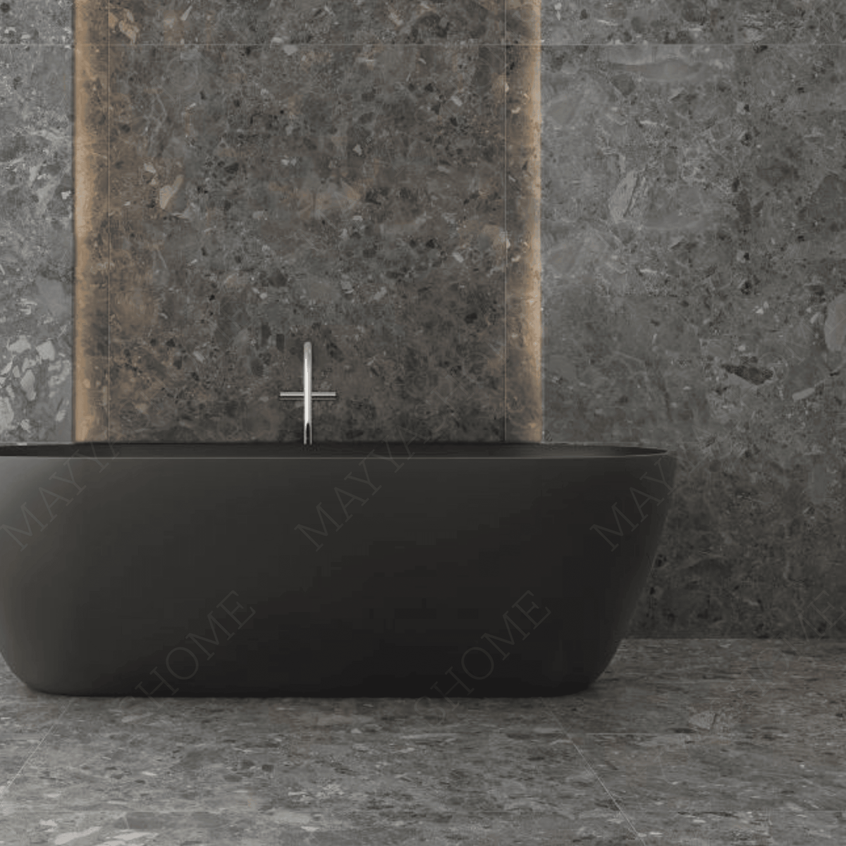  Chepoo Dark Grey 120x240cm carving matt porcelain tile with durable 09mm thickness. Dark grey textured matt finish for stylish walls and floors.