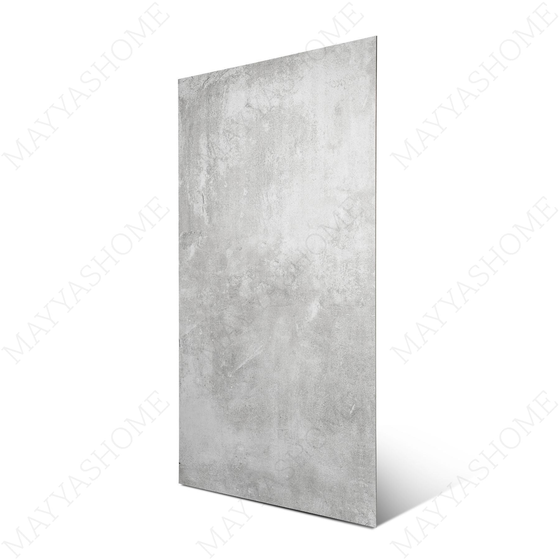 Concrete Grey porcelain tile in 60x120cm size with modern concrete look, neutral grey tones and durable 9mm thickness for floors and walls.