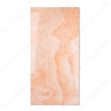 Coral Onyx glossy onyx effect porcelain tile 60x120cm with 9mm thickness features warm coral tones and polished luxury finish.