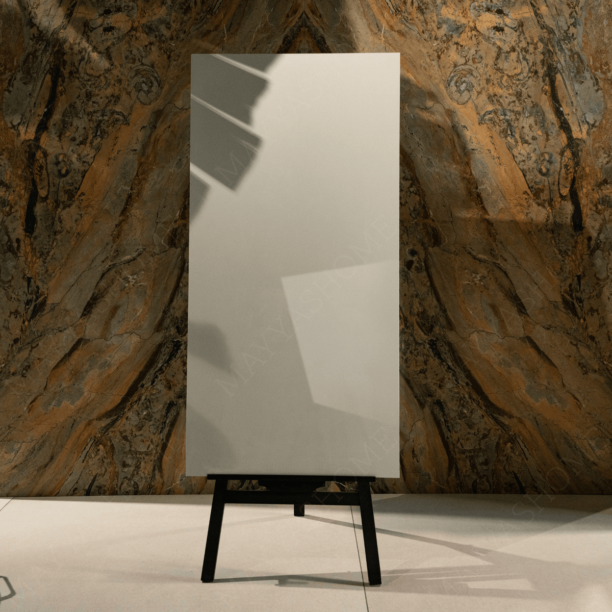 Crystal Ash porcelain tile 60x120cm 9mm thickness, marble look design, durable porcelain, perfect for floors and walls in modern interiors.
