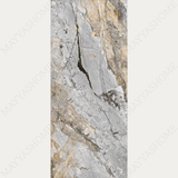 DEVINE GREY 120x278cm 09mm – Book-Match Glossy Porcelain Tile