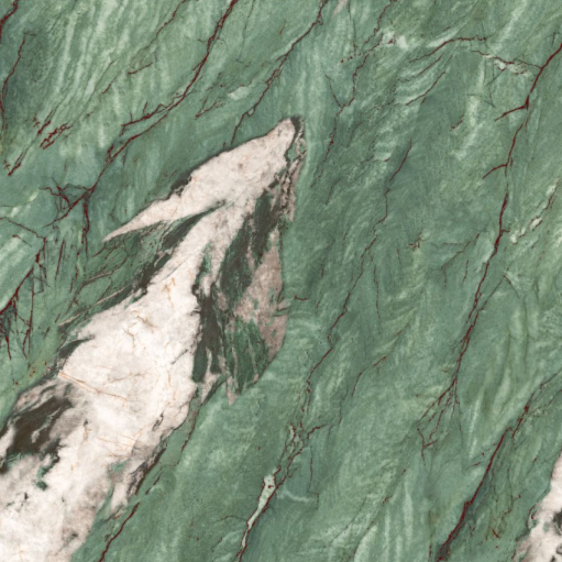 Elegant Emerald Meta Ox Colorbody porcelain slab 120x280cm, 9mm thick, with a rich green stone look for striking floors, walls and modern interiors.