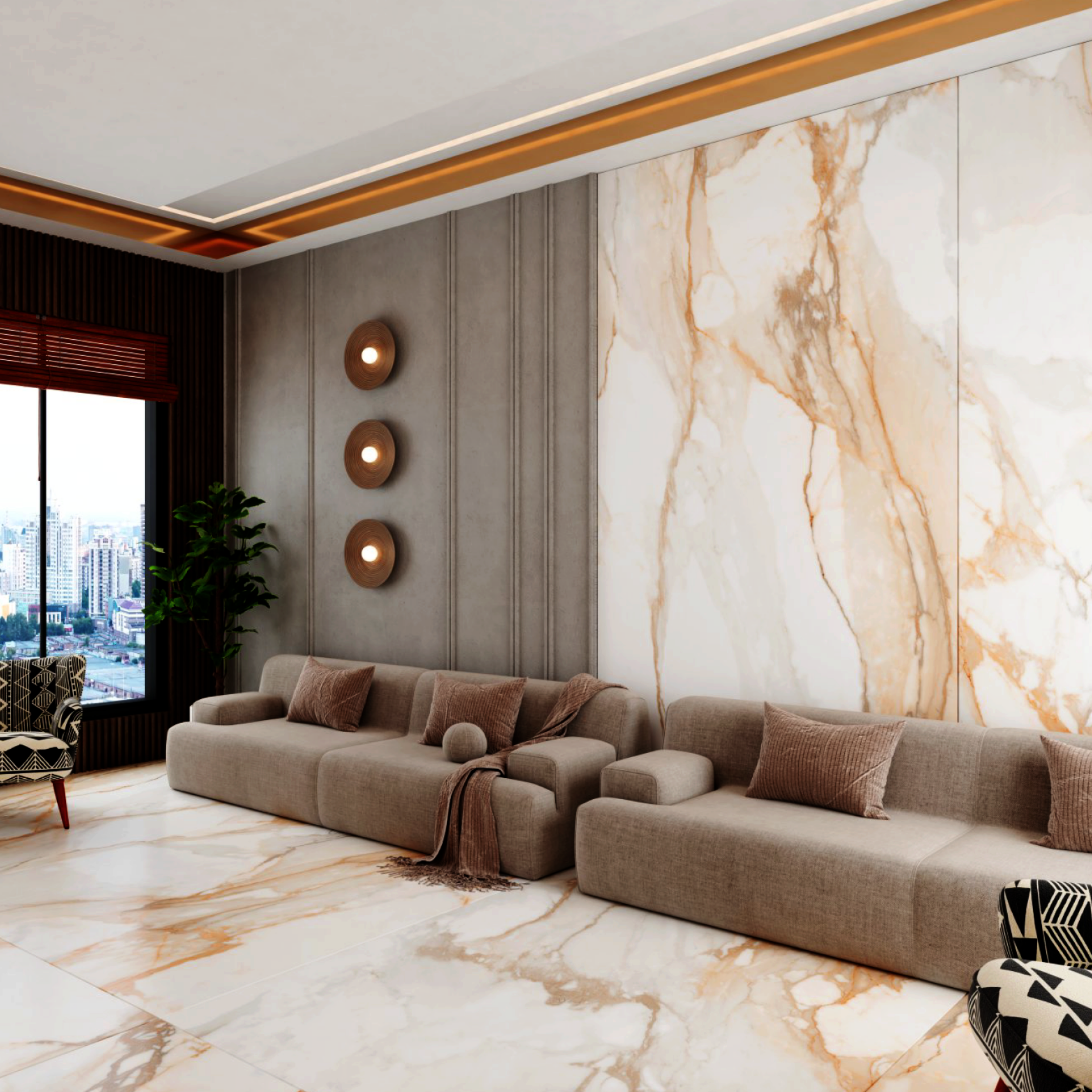 Elevate your interiors with Machia Vecchia 160x320cm porcelain slabs in Grace Matt finish. Durable 12mm thickness for premium wall and floor applications.