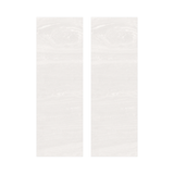 Enhance your space with stone look tiles in white, featuring intricate carving accents and a refined matt finish. Ideal for large format tiles.