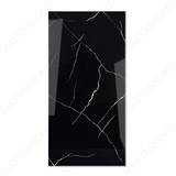 Forest Black porcelain tile 60x120cm 9mm thickness, bold marble look design, durable porcelain, ideal for luxury floors and walls.