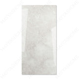 Fur Ice glossy marble effect porcelain tile 60x120cm with 9mm thickness features icy white base, soft grey texture and polished finish.