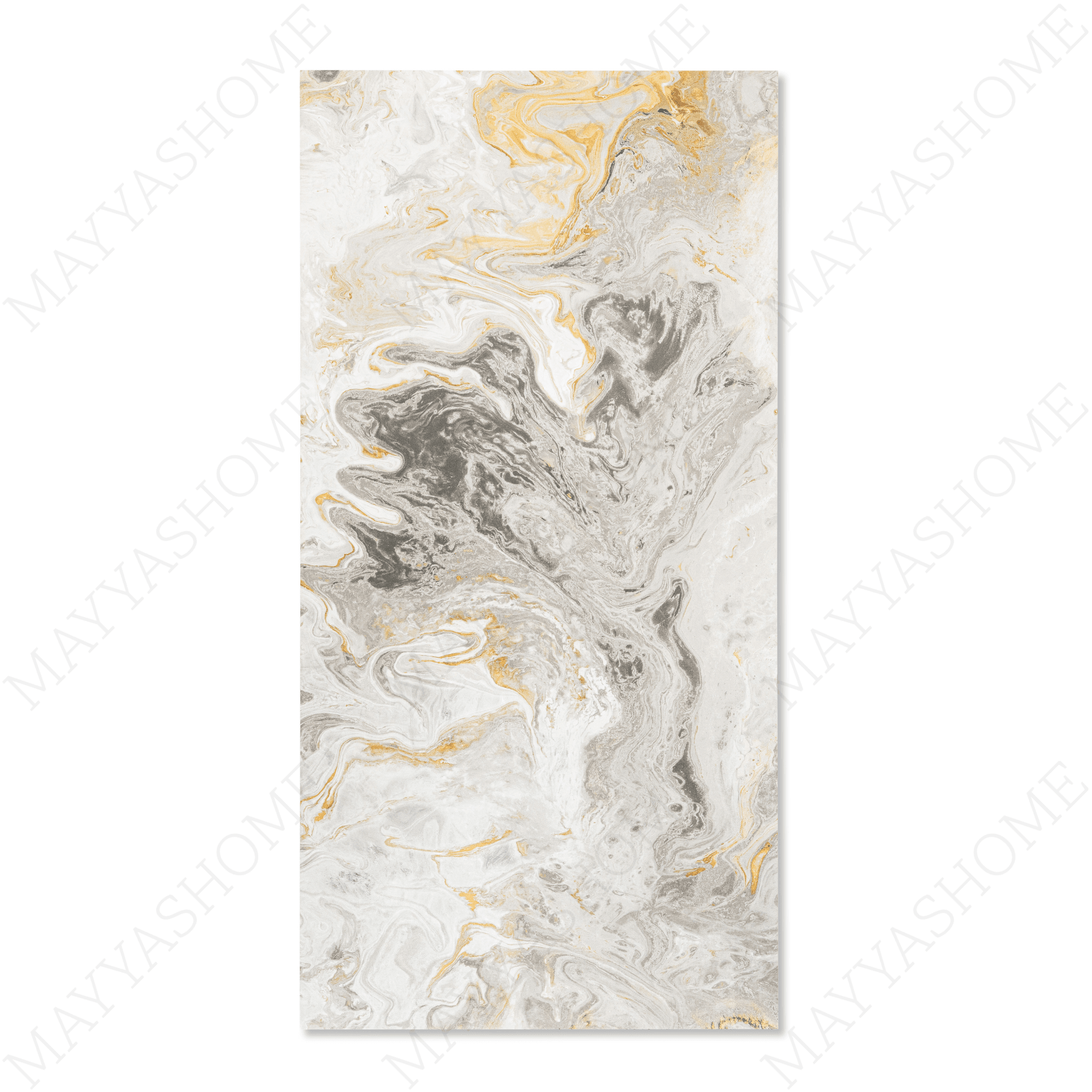 Fusion Gold porcelain tile 60x120cm with 9mm thickness features a bold marble look with gold veining, durable porcelain body for floors and walls.