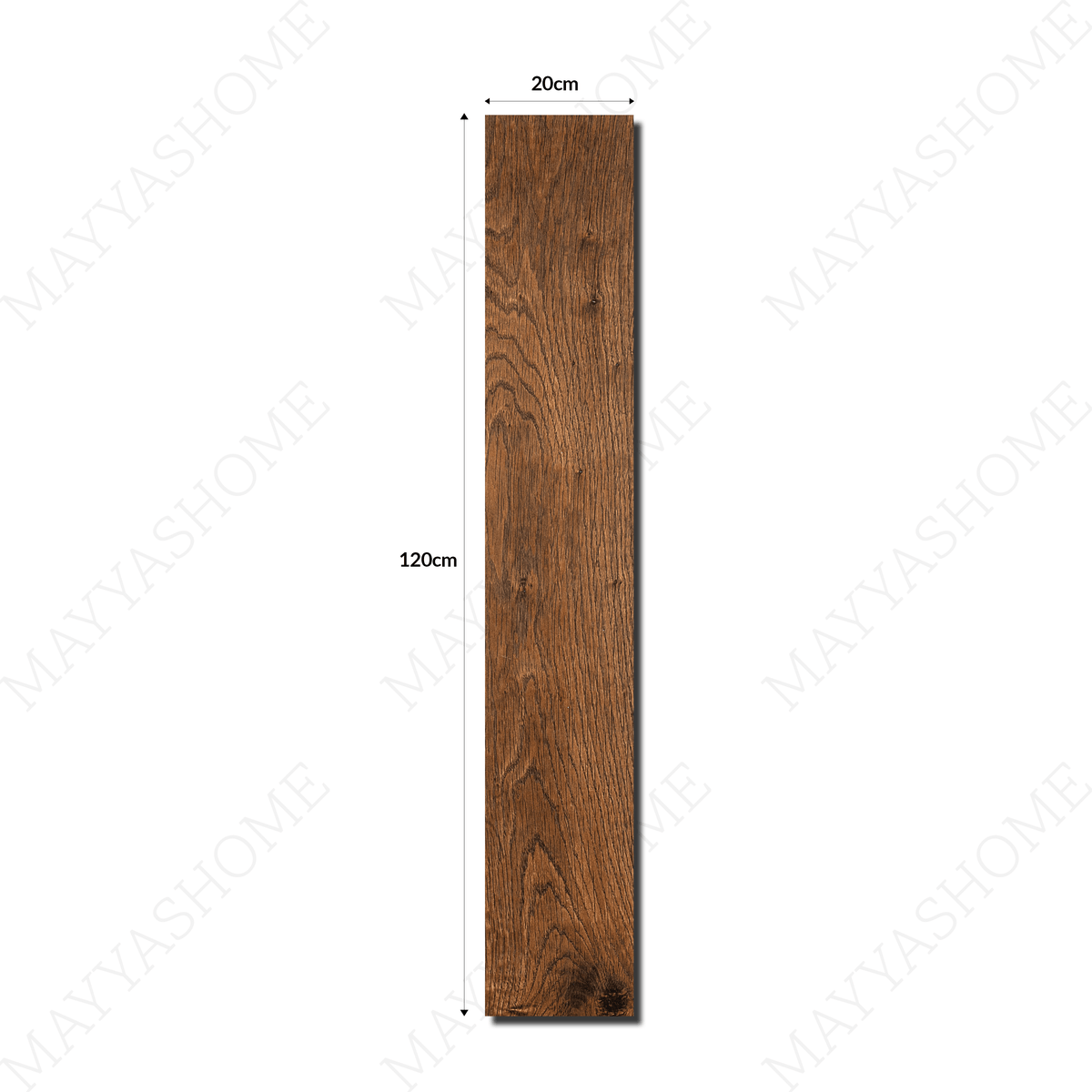 Giant Brown 20x12cm porcelain tile with 09mm thickness. Durable, earthy, and water-resistant. Perfect for walls, kitchens, bathrooms, and accent areas.