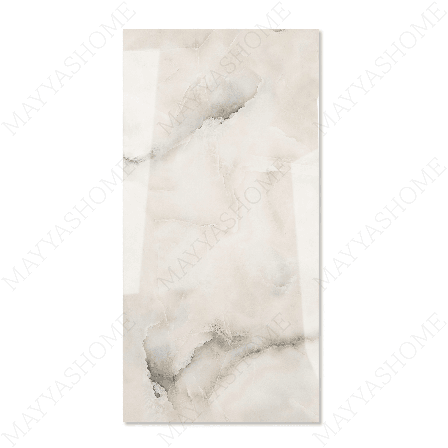 Glacier Vein Silver porcelain tile 60x120cm 9mm thickness, light grey marble look design, durable porcelain tile for modern floors and walls.