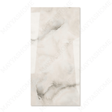 Glacier Vein Silver porcelain tile 60x120cm 9mm thickness, light grey marble look design, durable porcelain tile for modern floors and walls.