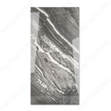 Grigio Imperiale glossy marble effect porcelain tile 60x120cm with 9mm thickness features elegant grey veining and a polished luxury finish.