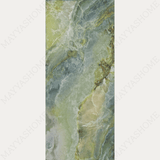 IRISH GREEN 120x278cm 09mm – Book-Match Glossy Porcelain Tile