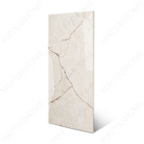 Ivory Marble glossy porcelain tile 60x120cm with 9mm thickness features warm ivory base, subtle beige veining and polished finish.