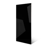 Jet Black glossy porcelain tile 60x120cm with 9mm thickness features deep solid black tone and polished luxury finish for modern interiors.