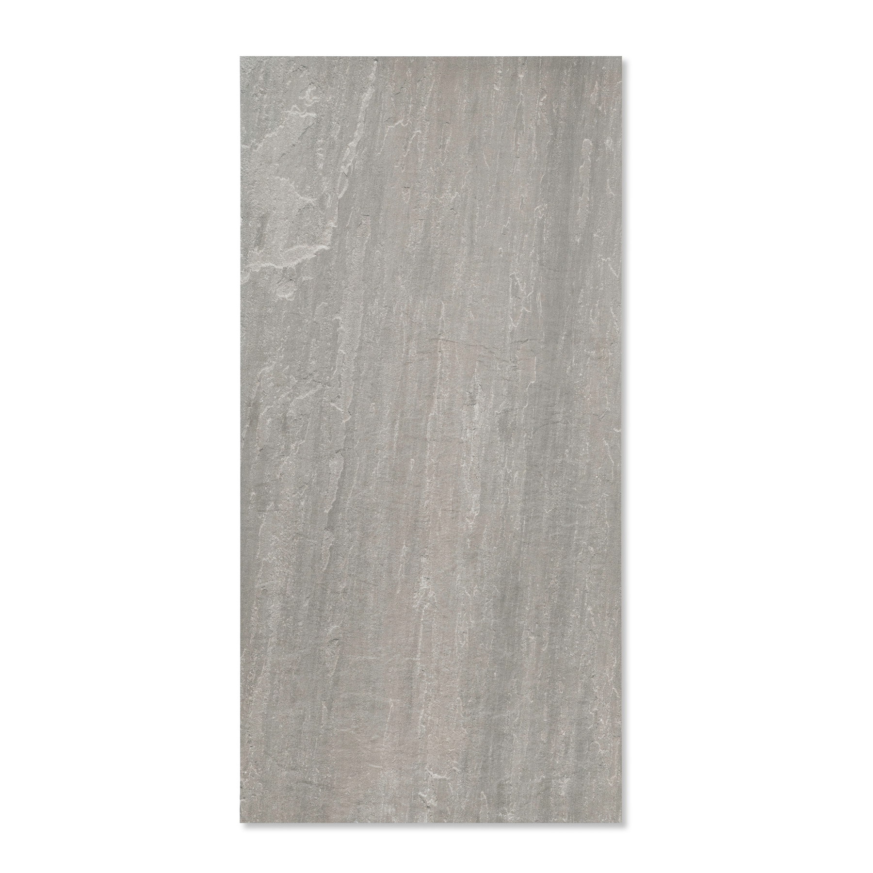 Kandra Grey porcelain tile 60x120cm 2mm thickness, grey stone look design, durable porcelain tile for modern floors and walls.