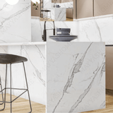 LILAC WHITE 120x278cm carved white tile with intricate texture and a smooth matt finish. A premium large format tile for refined, modern interiors