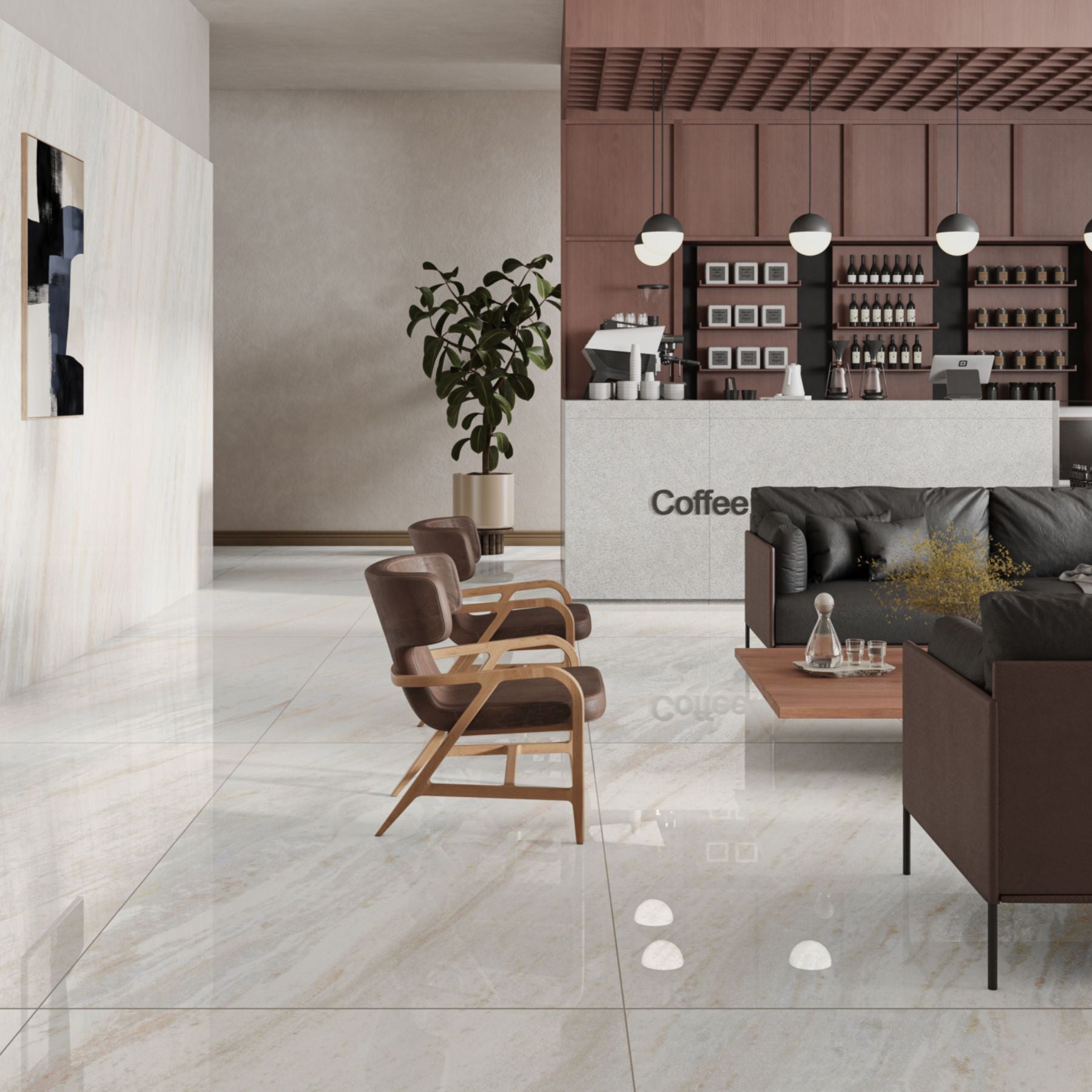 Macabus Shine Sparkle Colorbody porcelain slab 120x280cm, 9mm thick, with a reflective high-shine finish for elegant floors, walls and modern interiors.