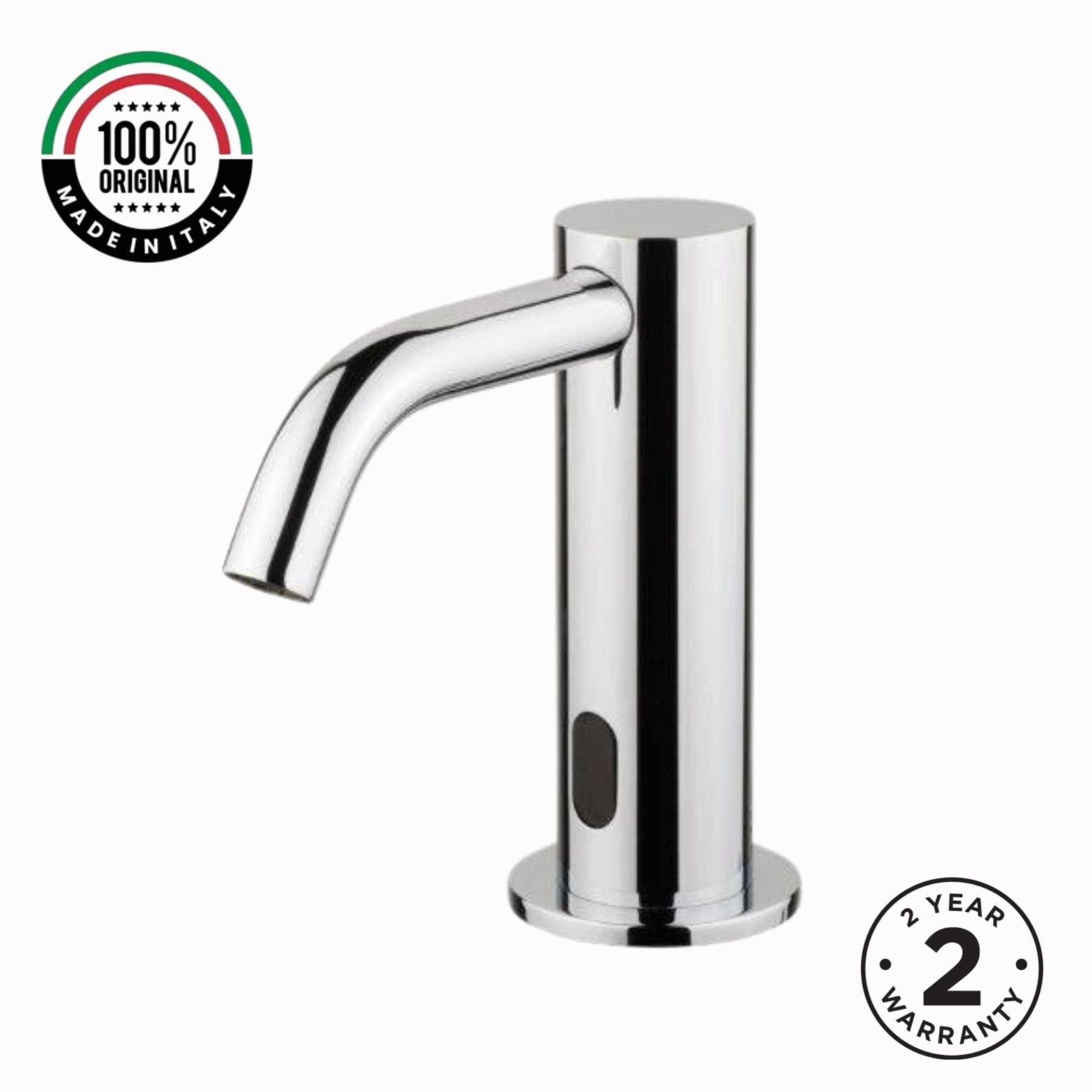 Mains-powered electronic single water sensor tap for above-counter installation. Hygienic, water-saving solution for UAE commercial washrooms.