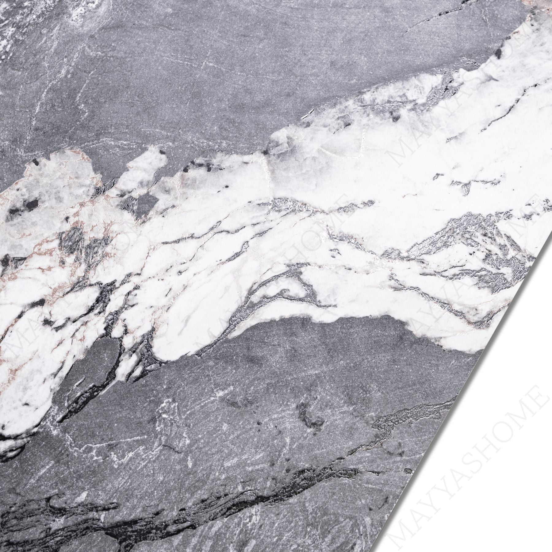 Malachete Nero porcelain tile 60x120cm features a deep stone look with premium porcelain durability, ideal for modern floor and wall applications.