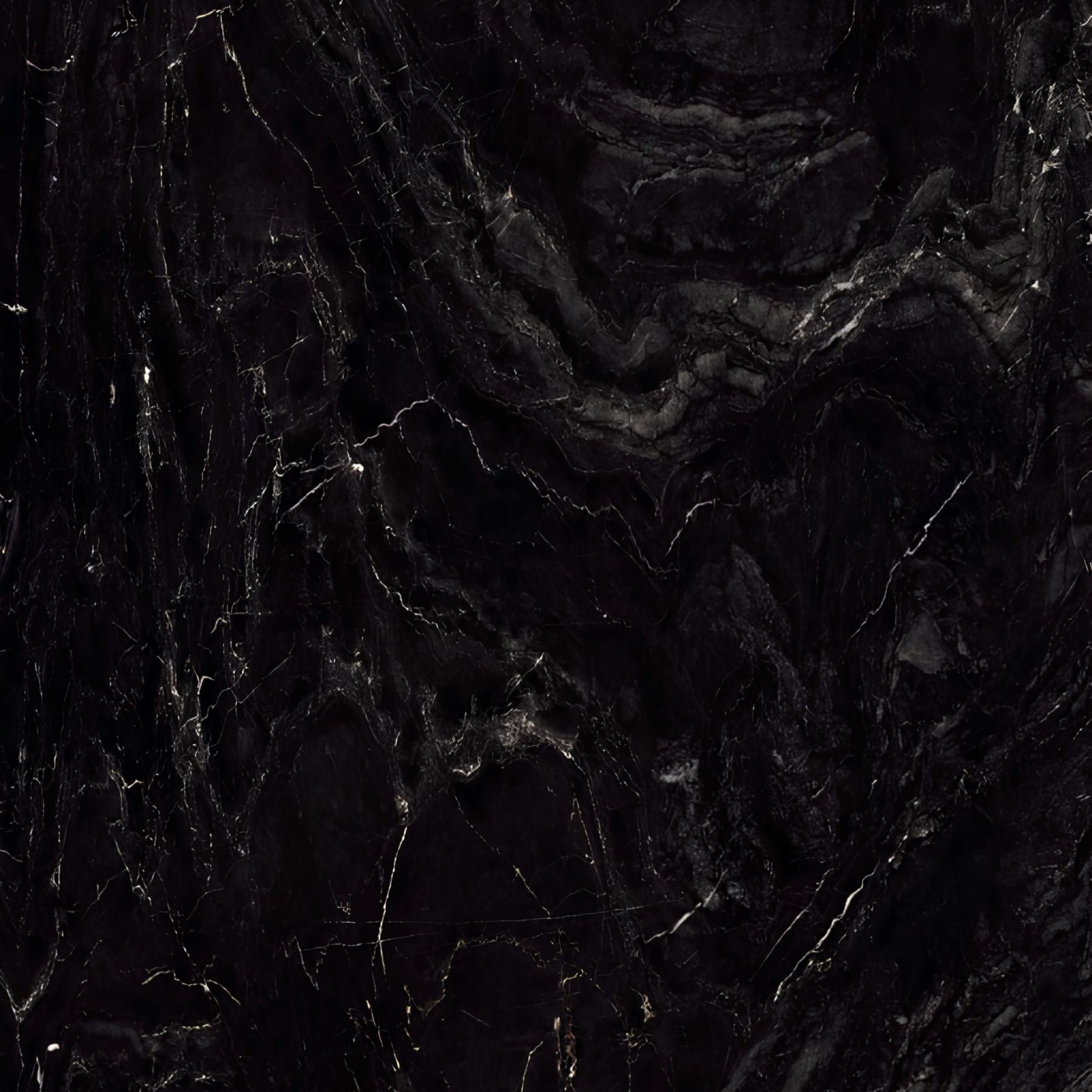 Marquina Midnight Royal Polish Colorbody porcelain slab 120x280cm, 9mm thick, with a bold black marble look for dramatic floors, walls and interiors.