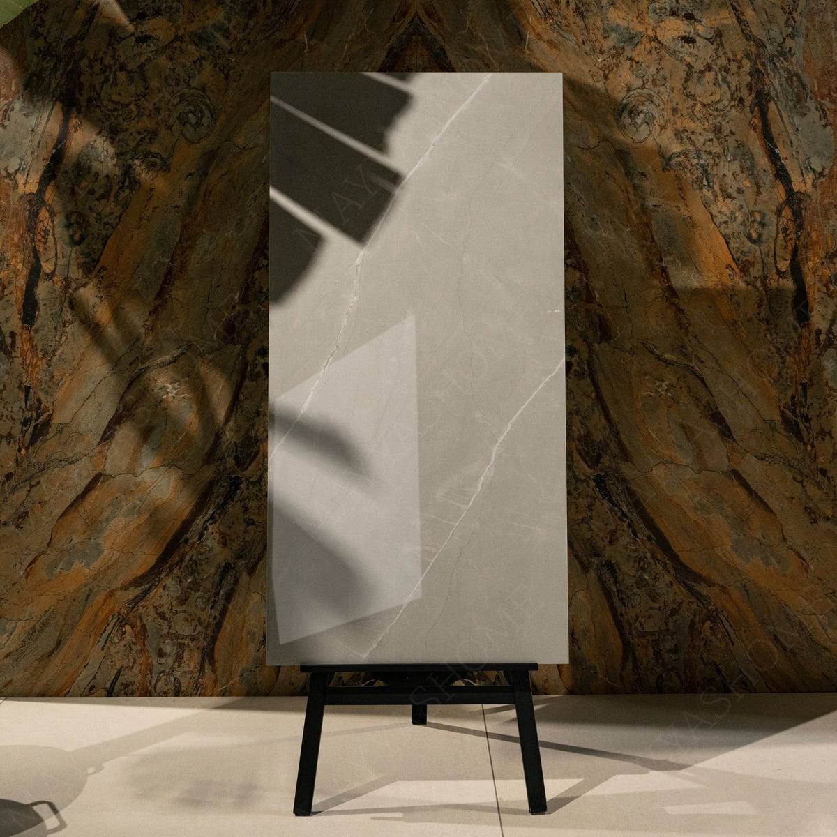 Milano White glossy marble effect porcelain tile 60x120cm with 9mm thickness delivers clean white elegance for luxury interiors.