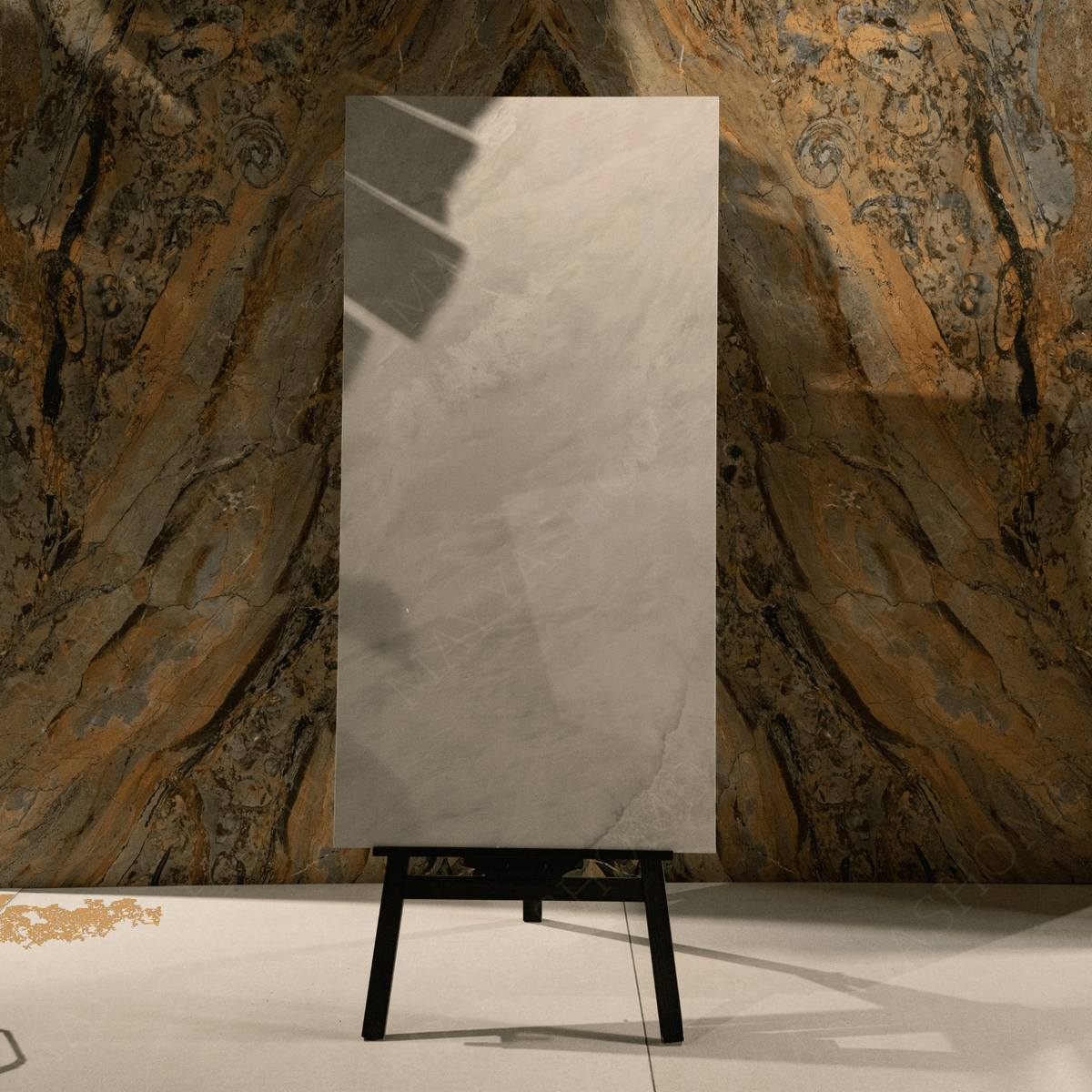 Monaco Ice porcelain tile 60x60cm with 9mm thickness, marble look design, durable porcelain, ideal for floors and walls.
