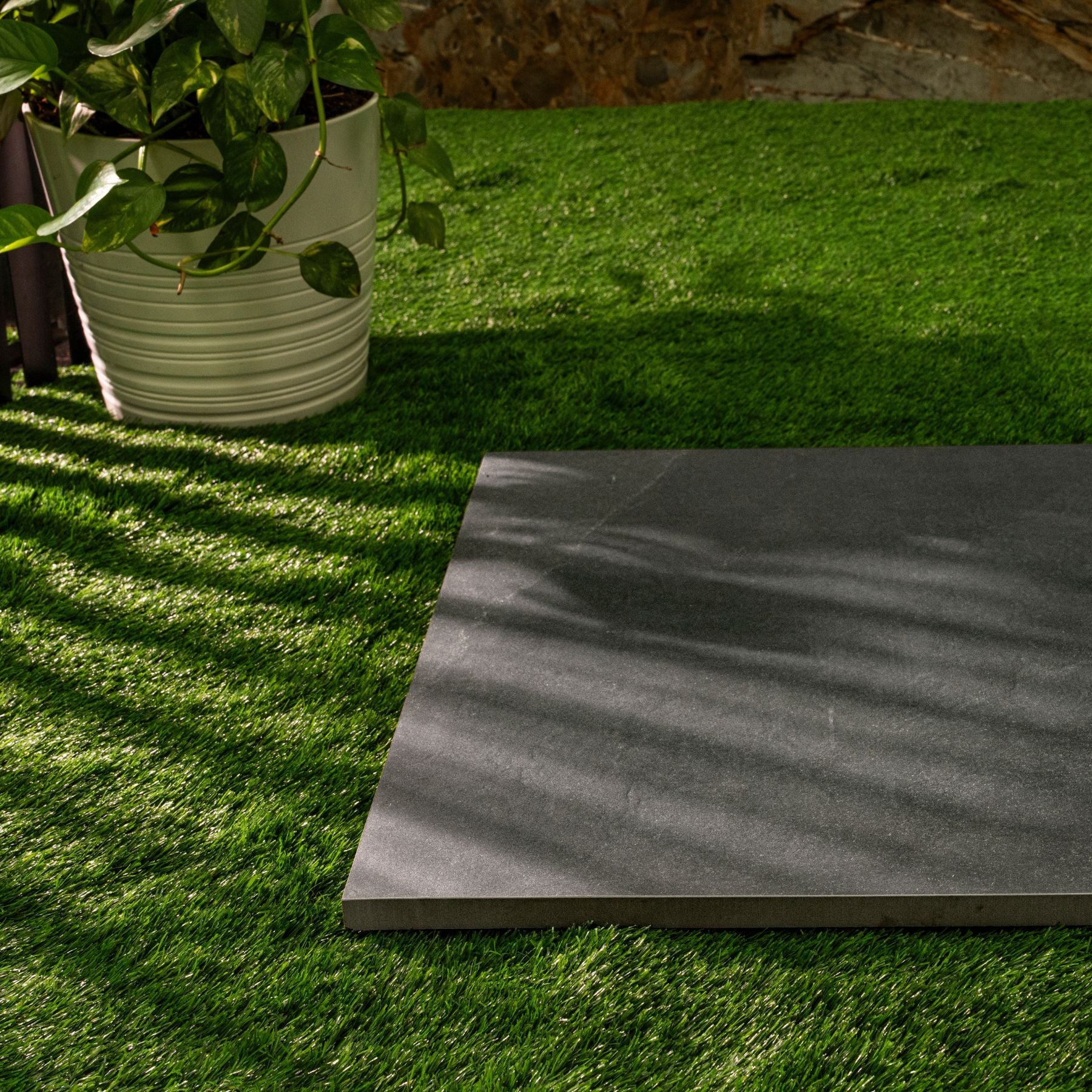 New Brazilian Black matt porcelain tile 60x120cm x 2mm featuring a bold natural stone look, durable large format surface ideal for modern floors and stylish interior walls.