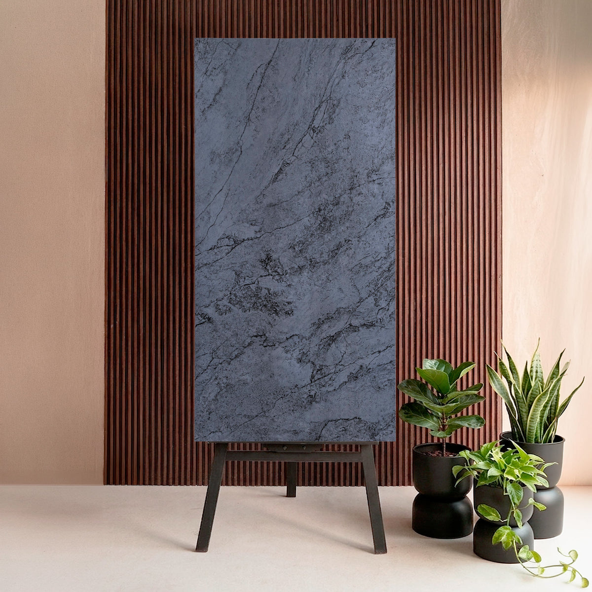 ONIDO BLACK 60x120cm Carving Matt Porcelain Tile – 9MM  Black Textured Tile