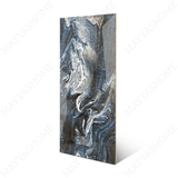Olympos Azul porcelain tile 60x120cm 9mm thickness, blue marble look design, durable porcelain tile for luxury floors and walls.