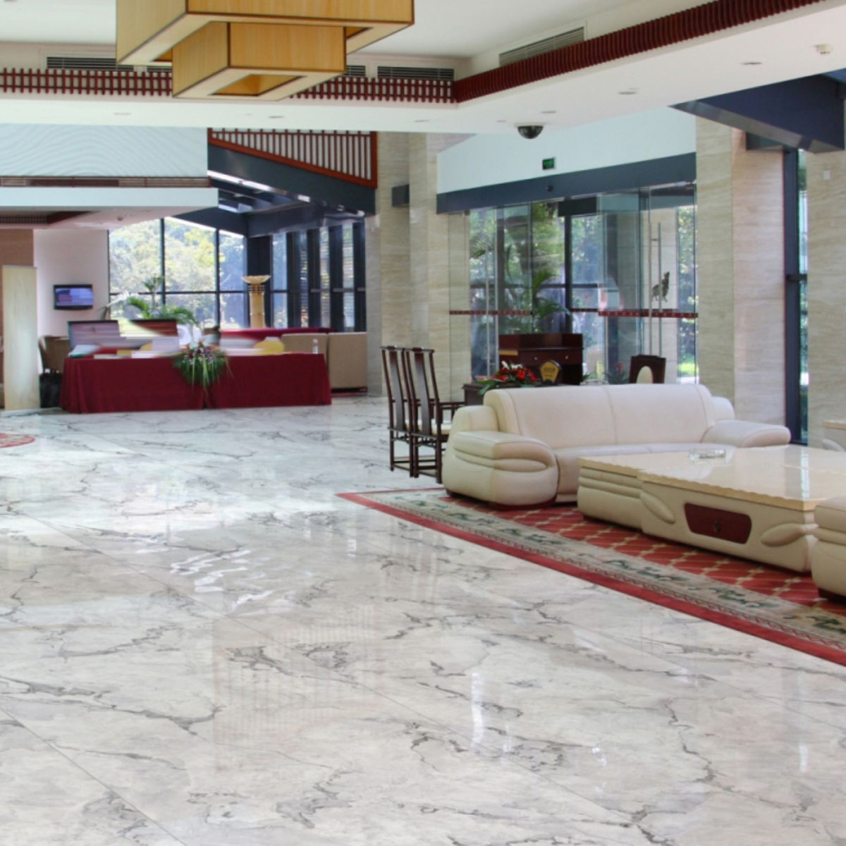 Oyster Bianco satin porcelain slab in 120x280cm with 6mm thickness, offering an elegant marble look for premium floor, wall and contemporary interior applications.
