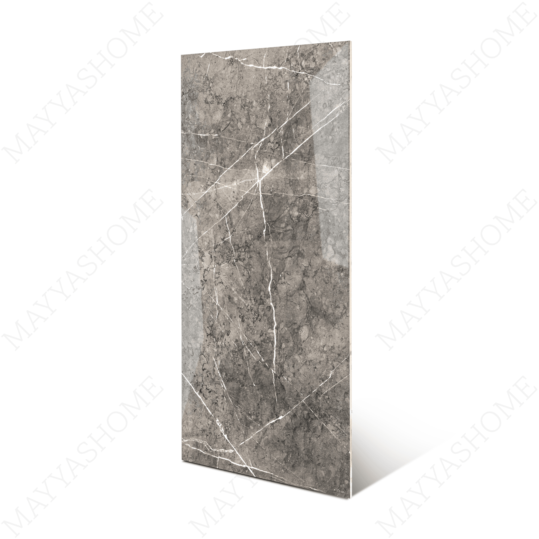 Pitera Grey porcelain tile 60x120cm 9mm thickness, grey marble look design, durable porcelain tile ideal for modern floors and walls.