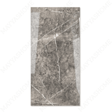 Pitera Grey porcelain tile 60x120cm 9mm thickness, grey marble look design, durable porcelain tile ideal for modern floors and walls.