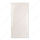 Plain White glossy porcelain tile 60x120cm with 9mm thickness features clean white surface and polished finish for modern interiors.