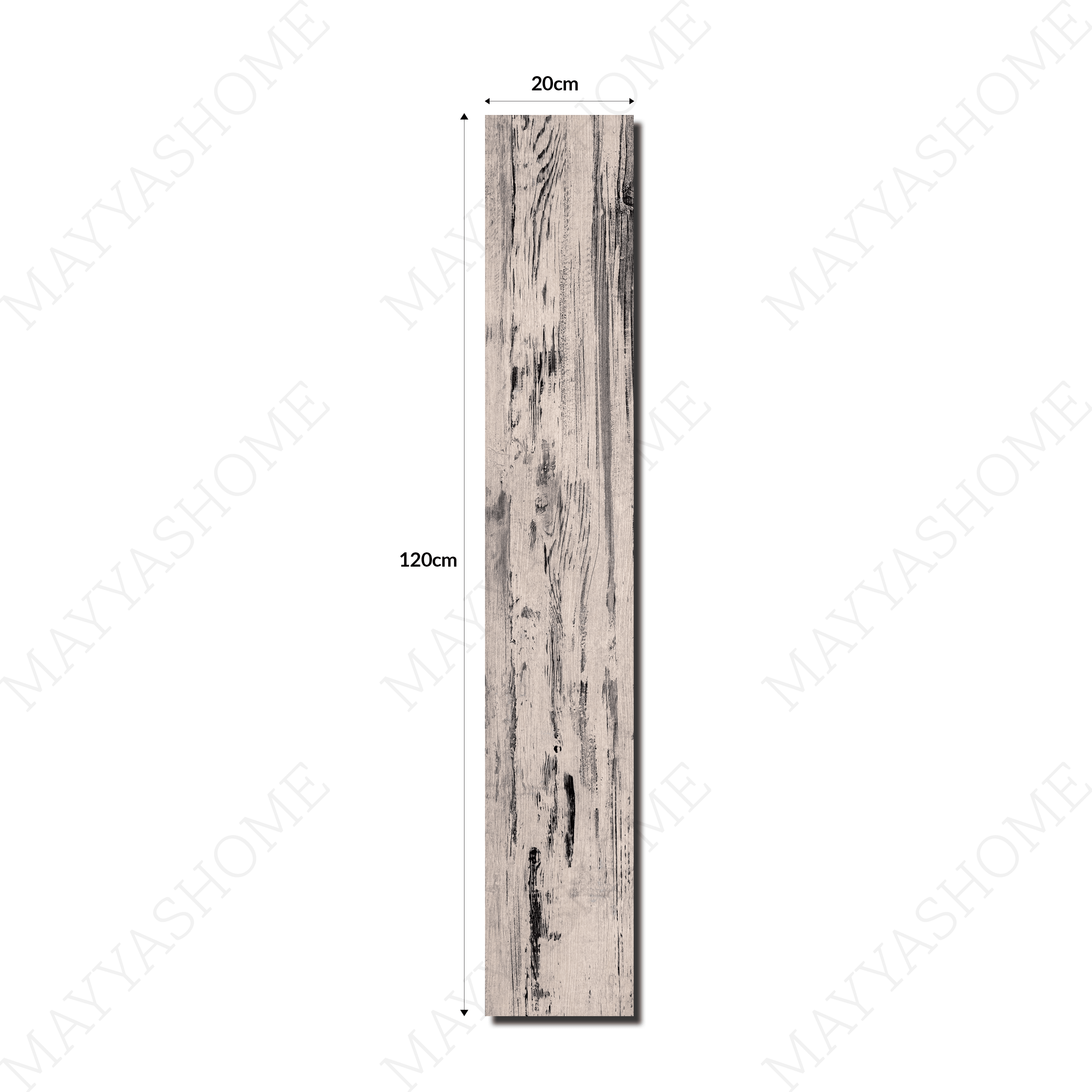 Plaza White 20x12cm porcelain tile with 09mm thickness. Durable, bright, and water-resistant. Perfect for walls, kitchens, bathrooms, and accent areas.