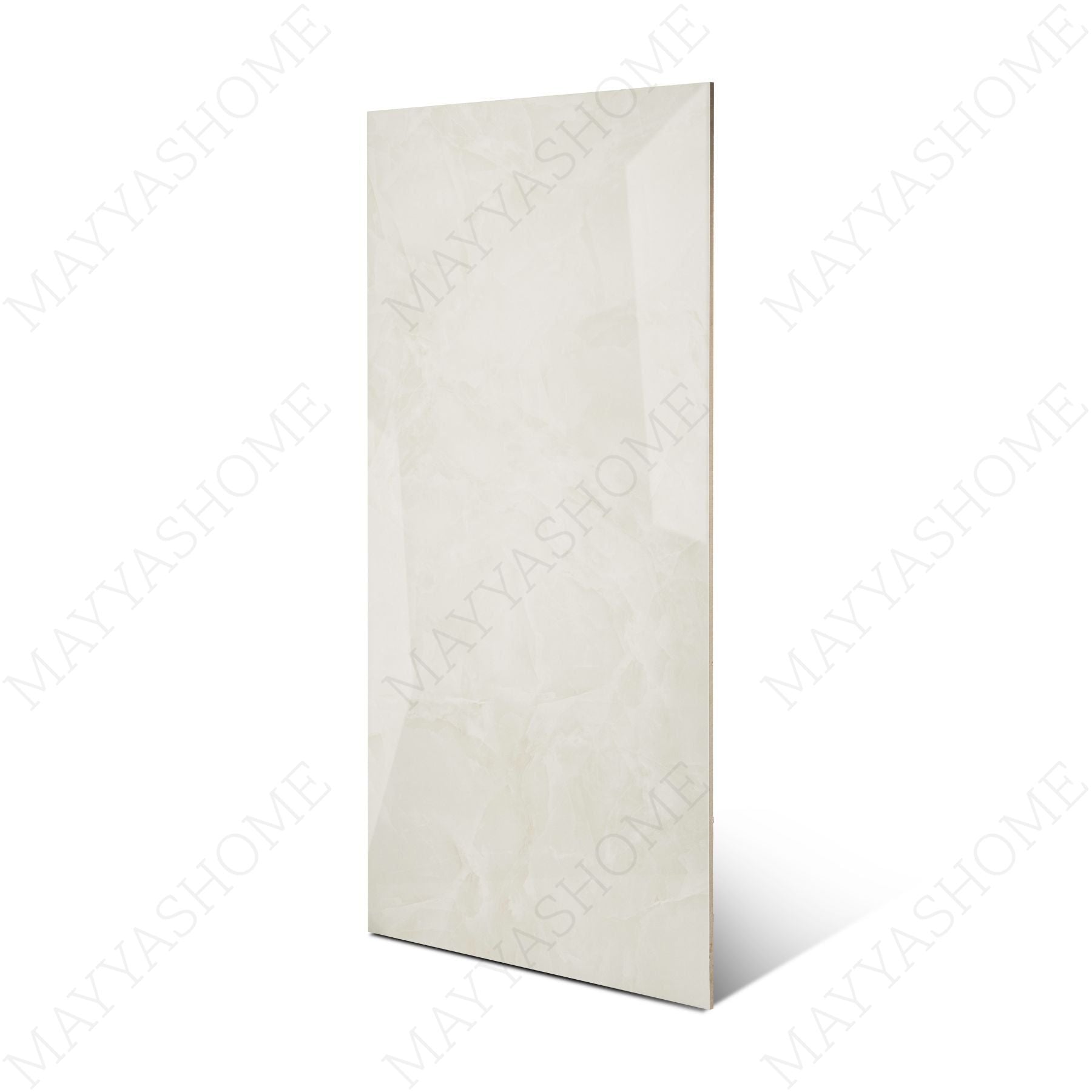 Porter Sky glossy porcelain tile 60x120cm with 9mm thickness features cool sky blue tones, refined surface detail and elegant polished finish.