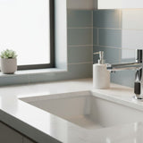 Premium mains-powered electronic sink mixer tap with above-counter installation and water-saving flow limiter technology.