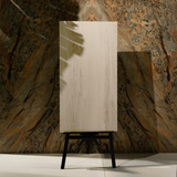 Riverwood Pearl porcelain tile 60x120cm 9mm thickness, wood look design, durable porcelain tile for warm natural floors and walls.